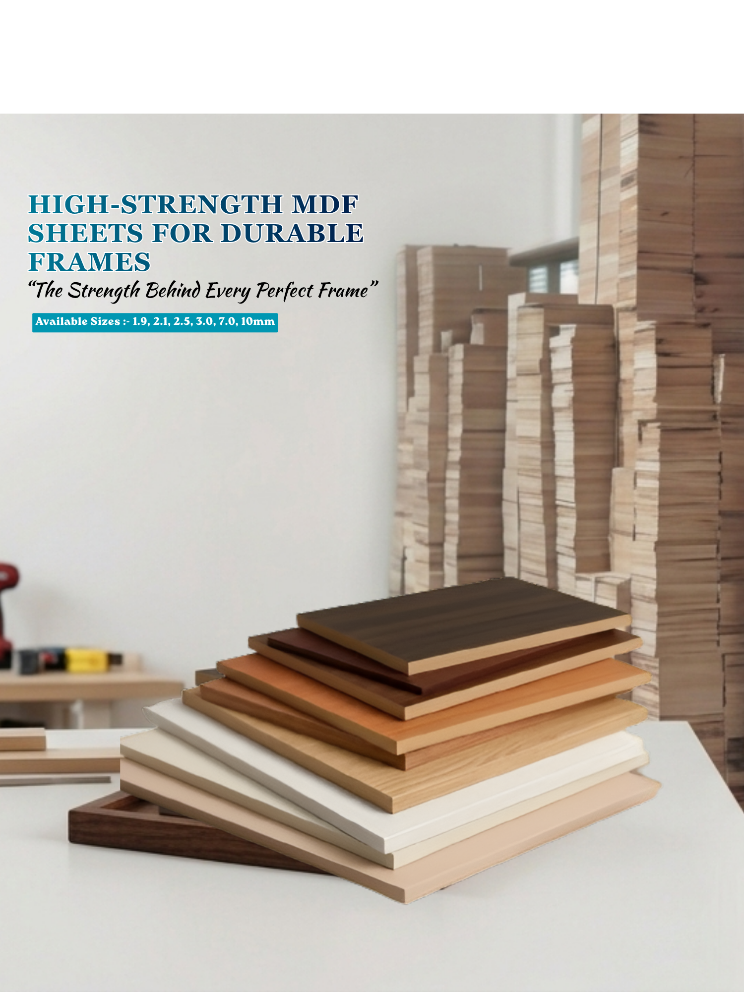 High-Strength MDF Sheets for Durable Frames
