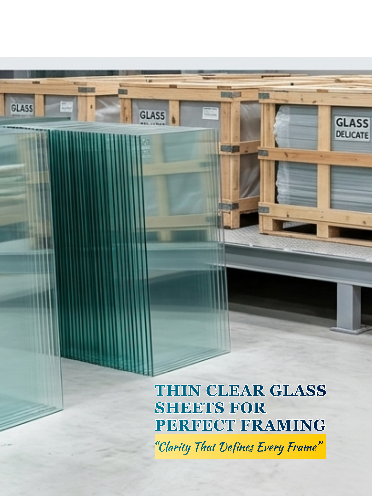 Thin Clear Glass Sheets for Perfect Framing